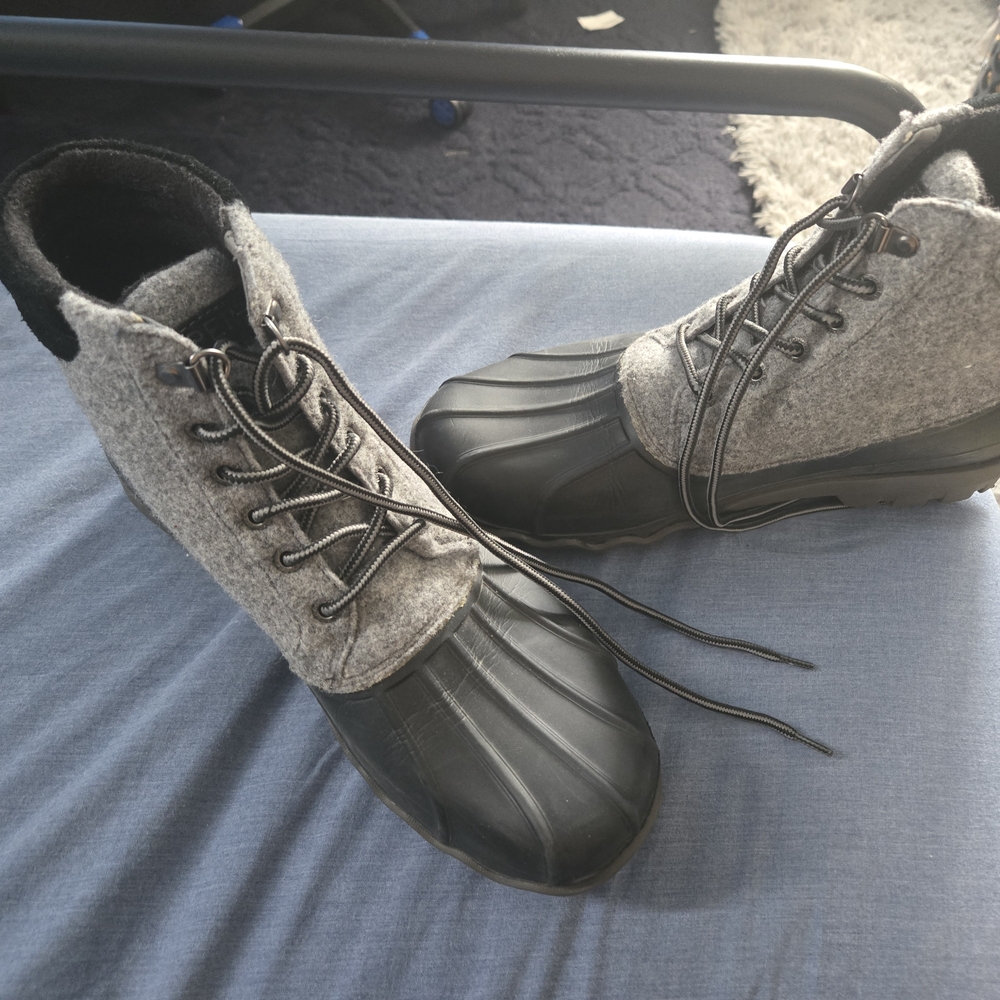 Sperry Black and Gray Men's Boots